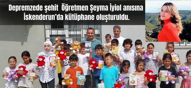 Şehit Öğretmenin Adı Kütüphanede Ölümsüzleşti!