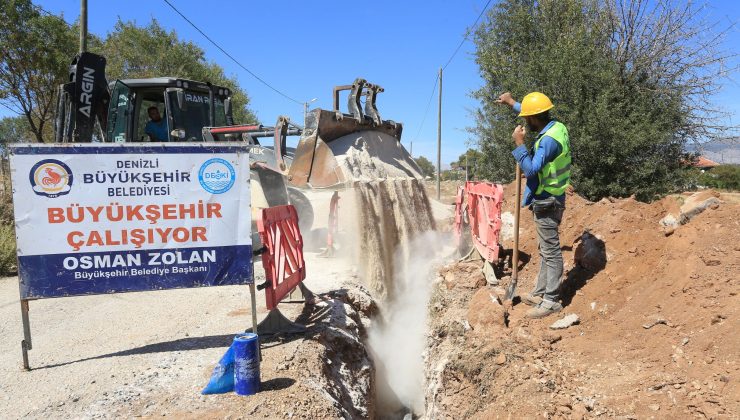 Büyükşehir DESKİ’den Tavas-Sarıabat’a 15.250 m içme suyu hattı